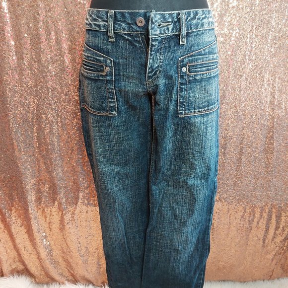 Dolce & Gabbana Denim - Vintage 70s Dolce & Gabbana Women's Dark Wash Boot Cut Denim Jeans Size: 28
